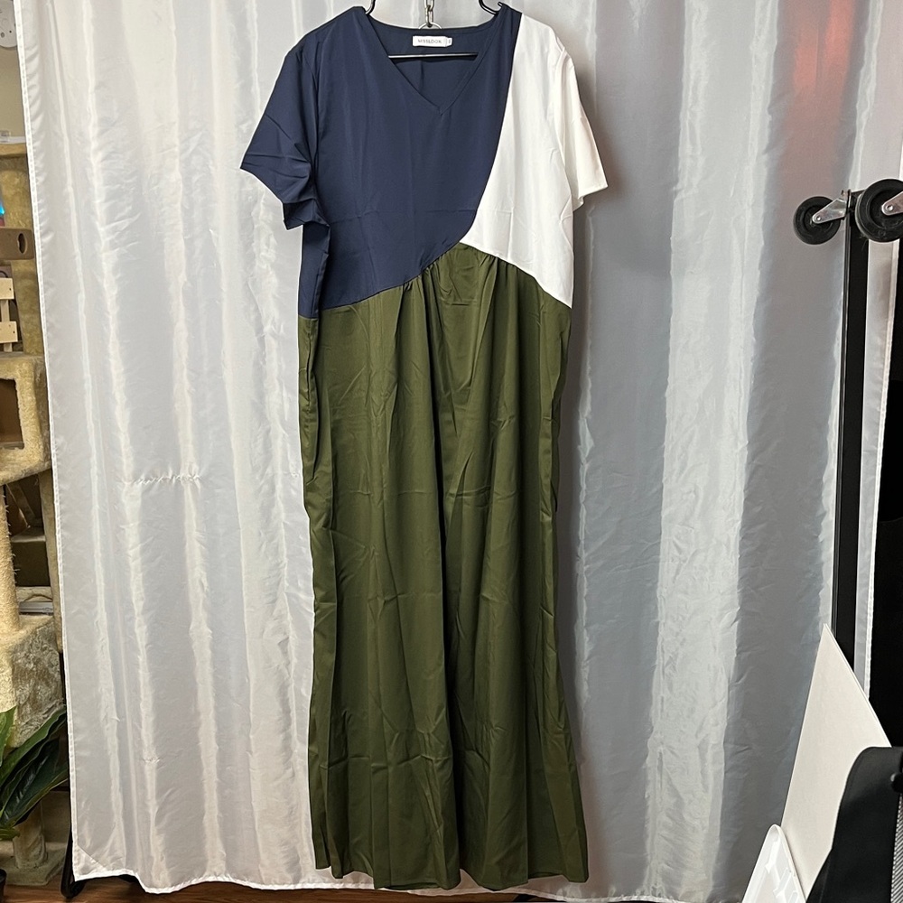 Colorblock Maxi Dress 2332